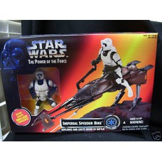 Imperial Speeder bike  caja Roja pOWER OF THE fORCE kENNER 1995 